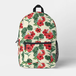 Sac À Dos Imprimé Les fleurs tropicales du Lotus Blanc