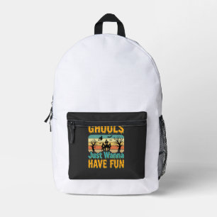 Sac À Dos Imprimé Les goules veulent juste s'amuser Design Halloween