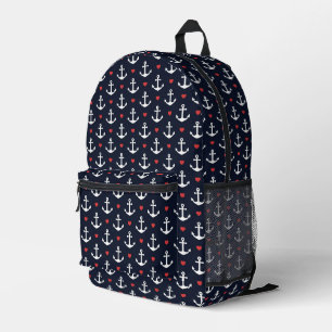 Sac À Dos Imprimé Les Patters de Hearts et Anchor