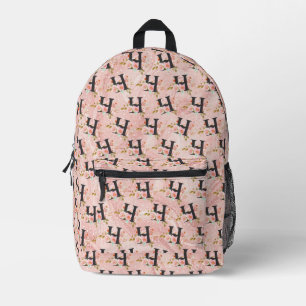Sac À Dos Imprimé Lettre H
