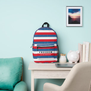Sac À Dos Imprimé Liberté Un Véritable Patriote