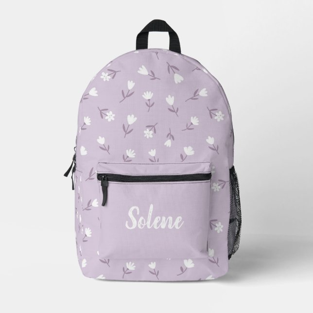 Sac À Dos Imprimé Lilac Bloom (Recto)