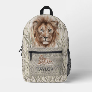 Sac À Dos Imprimé Lion de safari cool