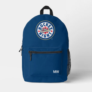 Sac À Dos Imprimé Logo de la nuit du hockey au Canada