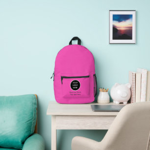 Sac À Dos Imprimé Logo d'entreprise Marque promotionnelle rose