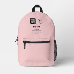 Sac À Dos Imprimé Logo personnalisé Arrière - plan rose commercial