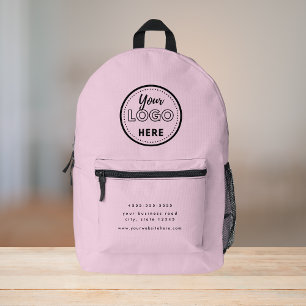 Sac À Dos Imprimé Logo Promo Pink Moderne de marque professionnelle