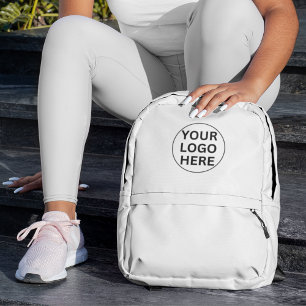 Sac À Dos Imprimé Logo promotionnel en noir et blanc