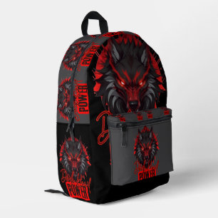 Sac À Dos Imprimé Loup Red Fang Art magique foncé et audacieux
