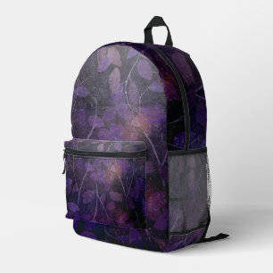 Sac À Dos Imprimé Lueur de feuille violette
