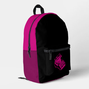 Sac À Dos Imprimé Machine à écrire Magenta Type Magenta