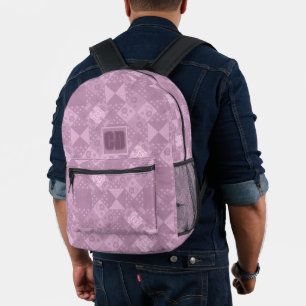 Sac À Dos Imprimé magnifique patchwork lilas traditionnel