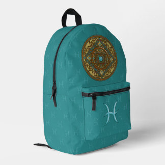 Sac À Dos Imprimé Mandala des Poissons