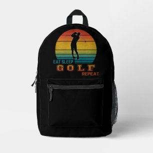 Sac À Dos Imprimé Manger Dormir Golf Répéter