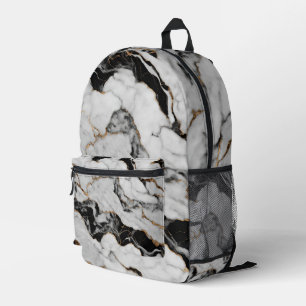 Sac À Dos Imprimé Marbre blanc doré moderne