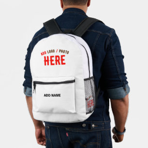 SAC À DOS IMPRIMÉ MARQUE BLANCHE MODERNE ET PERSONNALISABLE VÉRIFIÉE