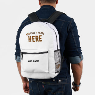 SAC À DOS IMPRIMÉ MARQUE BLANCHE MODERNE ET PERSONNALISABLE VÉRIFIÉE