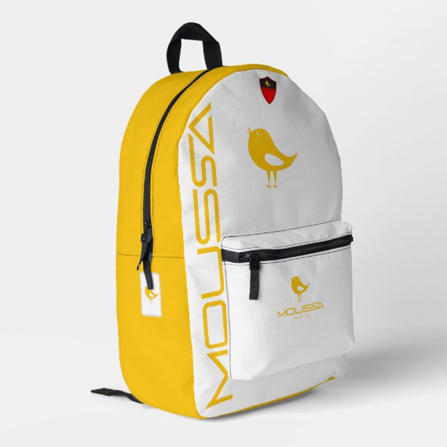 SAC À DOS IMPRIMÉ MATÉRIEL IMPRIMÉ MOUSSA (Coin arrière gauche)