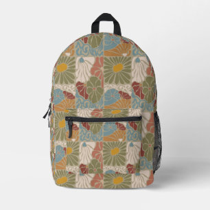 Sac À Dos Imprimé Matisse Groovy floral  Art Nouveau 1970s Boho 