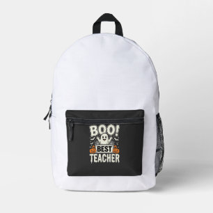 Sac À Dos Imprimé Meilleur professeur Halloween fantôme Design_1