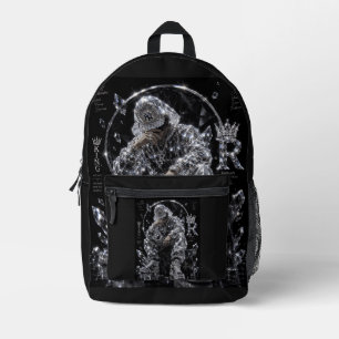 Sac À Dos Imprimé Mentalité de Roi Streetwear Diamant Esthétique