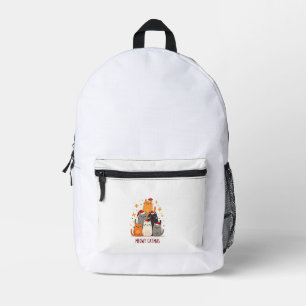 Sac À Dos Imprimé Meowy Catmas Chat Noël Arbre de Noël Xmas (1)