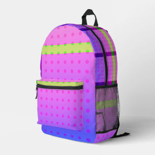 Sac À Dos Imprimé Merveilleux Neon 80s Polka Dot Fun Epic