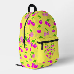 Sac À Dos Imprimé Mignon motif Decora Kei Cerise Jaune