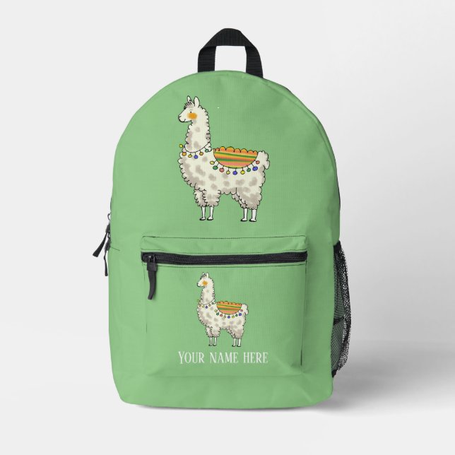 Sac À Dos Imprimé mignonne llama (Recto)