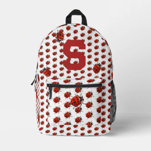 Sac À Dos Imprimé Mignonne Thème Coccinelle Monogrammée