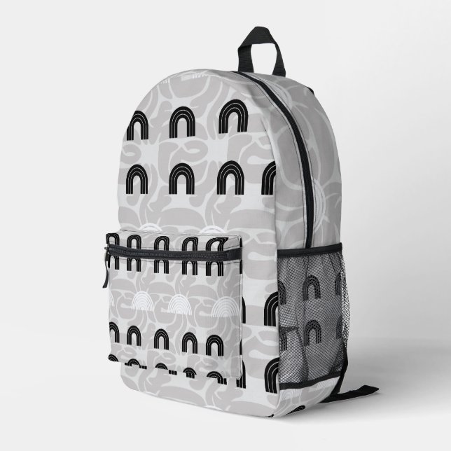 Sac À Dos Imprimé Minimalist Mixed Boho Arches (Coin arrière droit)