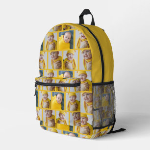 Sac À Dos Imprimé Modèle de collage photo 4 Faites votre propre plai