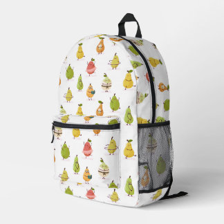 Sac À Dos Imprimé Modèle Enfants Poires Amusantes