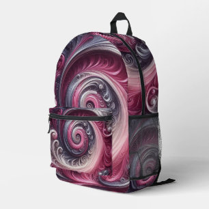 Sac À Dos Imprimé Moderne Abstrait simple torse rose et violet