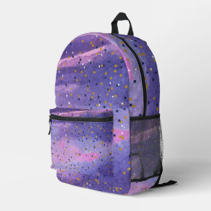 Sac À Dos Imprimé Moderne dégradé bleu cosmos espace galaxie filles