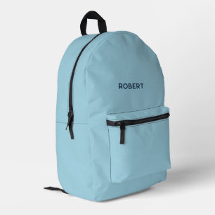 Sac À Dos Imprimé Moderne minimaliste Bleu Personnalisé École