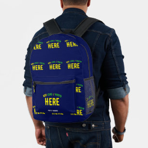 SAC À DOS IMPRIMÉ MODERNE MODERNE ET MODERNE MARINE BLEUE VÉRIFIÉE M