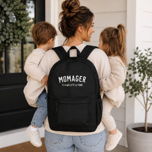Sac À Dos Imprimé Momager   Modern Mom Manager Noms des enfants