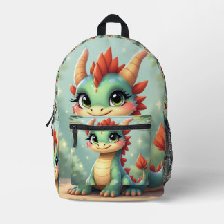 Sac À Dos Imprimé Monde des Dragons – Le Royaume du Feu et de la Mag