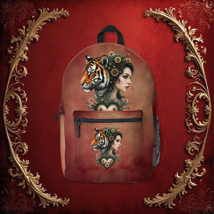 Sac À Dos Imprimé Monde floral vapeur magique