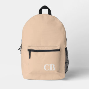 Sac à dos imprimé monogramme à broche couleur tend