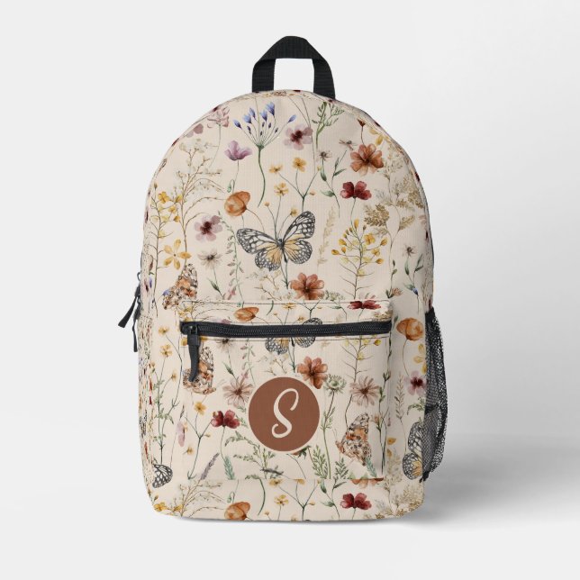 Sac À Dos Imprimé Monogramme Boho (Recto)