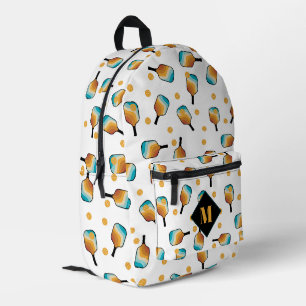 Sac À Dos Imprimé Monogramme de Motif de balle et de pagaie rétro