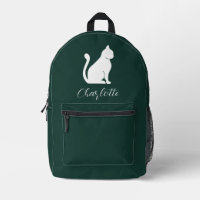 Monogramme de script de chat mignon personnalisé