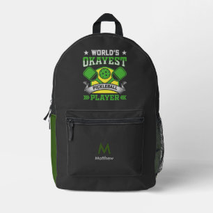 Sac À Dos Imprimé Monogramme du joueur de basket le plus Okayest du