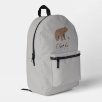 Monogramme du script de l'ours des animaux des boi