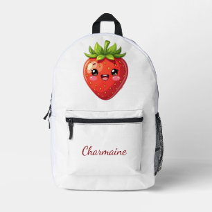 Sac À Dos Imprimé Monogramme jolie fraise kawaii