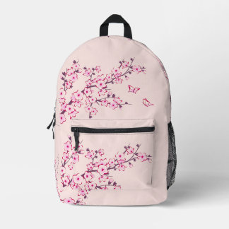 Sac À Dos Imprimé Monogramme Rose de Cerisier