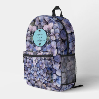 Sac À Dos Imprimé Moody Black Floral Classic Couple Names Wedding