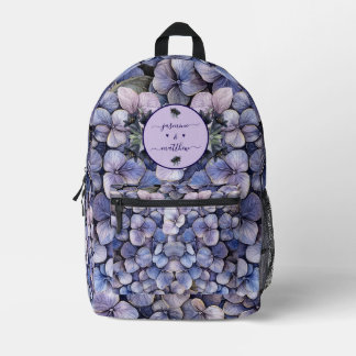 Sac À Dos Imprimé Moody Black Floral Classic Couple Names Wedding